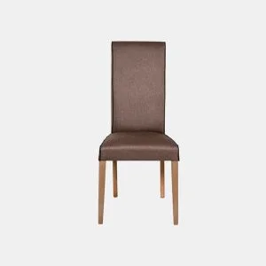 Cadeira de jantar VERONA em tecido cor chocolate by Conforama, photo 1