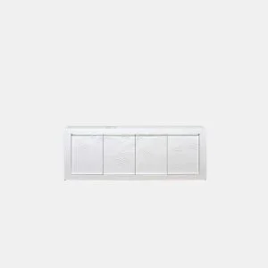 Aparador 4 portas DUNE em branco da Conforama, fotografia 1