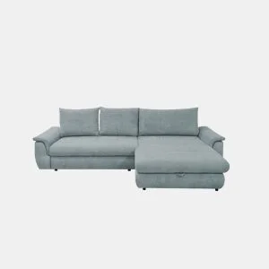 Chaise longue com cama FOCUS dereita 4 lugares azul by Conforama, photo 1