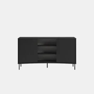Aparador NOVA com 2 portas cor preto by Conforama, photo 1