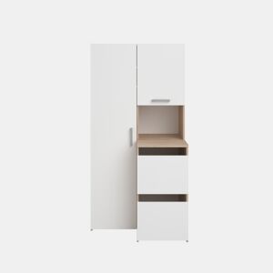 Módulo alto combi NEXO 93 cm com 4 portas, carvalho e branco da Conforama, fotografia 1