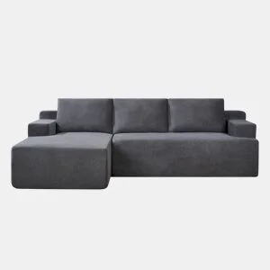 Chaise longue direita COMPRESS cor cinza by Conforama, photo 1