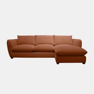 Chaise longue CLEMENCE dereita 4 lugares terracota by Conforama, photo 1