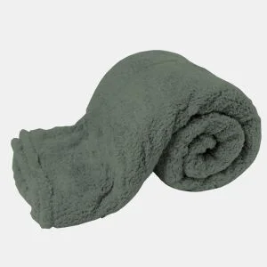 Manta poliéster SOFT 130x150cm cor verde da Conforama, fotografia 1