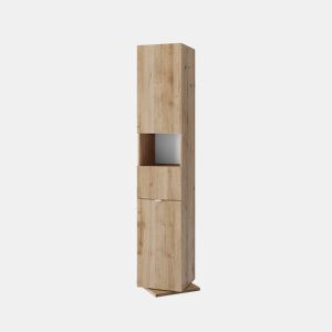 Roupeiro giratório NAPOLI com portas e espelho 188x35cm carvalho by Conforama, photo 1