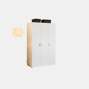 Roupeiro SERIE LEADER portas batentes 110x179cm branco da Conforama, fotografia 1