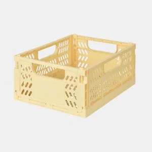 Caixa de plástico PLEGABLE II 12,3x29x21,3cm cor amarelo by Conforama, photo 1