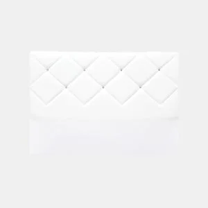 Cabeceira DIAMONDS pele sintética branco 160x120cm by Conforama, photo 1