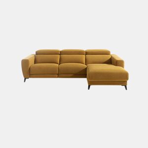 Chaise longue 4 lugares relax elétrico DRAX direito mostarda da Conforama, fotografia 1