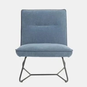 Cadeirão decorativo LEO cor azul by Conforama, photo 1