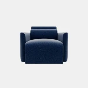 Cadeirão deslizante MODENA em tecido 1 cor azul da Conforama, fotografia 1