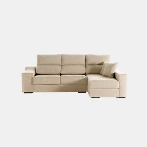 Chaise longue LUCIA IV dereita 4 lugares bege by Conforama, photo 1