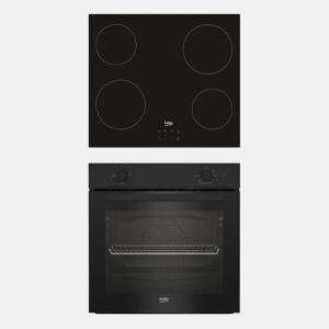 Conjunto forno e placa vitrocerâmica BEKO BBSC11020B da Conforama, fotografia 1