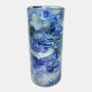 Vela LADK azul marca ECOANYA 18x8x8cm da Conforama, fotografia 1