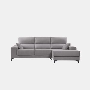 Chaise longue XL com arca NOELIA dereita 4 lugares cinza claro by Conforama, photo 1