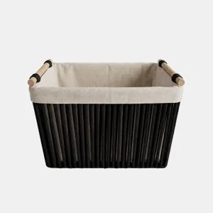 Cesta NOAH M 23x35x30cm cor preto da Conforama, fotografia 1