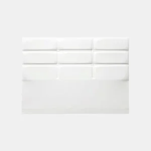 Cabeceira ESTORIL pele sintética branco 190x75cm by Conforama, photo 1