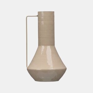 Vaso metálico CONICO 29cm bege da Conforama, fotografia 1