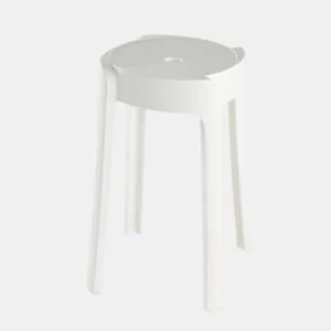 Banco APILABLE plástico 45cm branco by Conforama, photo 1