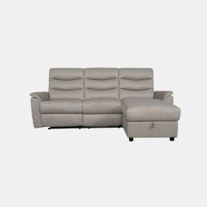 Chaise longue relax elétrico FAMILY 3 lugares dereito castanho by Conforama, photo 1