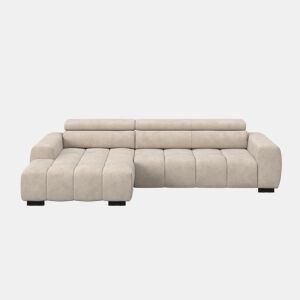 Chaise longue esquerda ALBERTA com relax elétrico bege by Conforama, photo 1