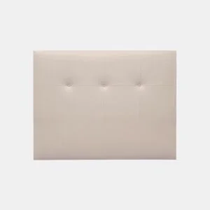 Cabeceira ATHENAS pele sintética bege 145x120cm da Conforama, fotografia 1
