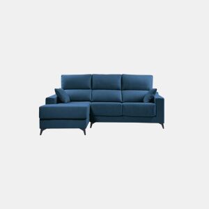Chaise longue S NOELIA esquerda 3 lugares azul marinho by Conforama, photo 1