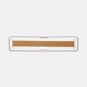 Plafon VOLANO LED 60w 60x15cm branco e madeira by Conforama, photo 1