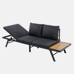 Sofá de jardim RONDA cor preto da Conforama, fotografia 1