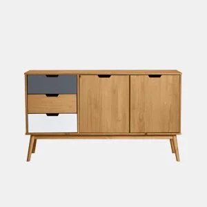 Aparador VITA com 2 portas e 3 gavetas em carvalho by Conforama, photo 1