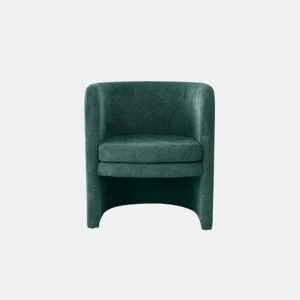 Cadeirão decorativo HEBE verde escuro da Conforama, fotografia 1
