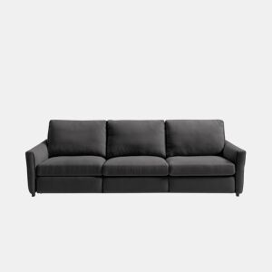 Sofá 4 lugares com relax elétrico GOPER cor cinza escuro da Conforama, fotografia 1