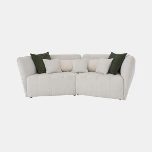 Sofá de 3 lugares SOPHIE cor branco e verde by Conforama, photo 1