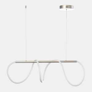 Candeeiro de teto AMANDA 1 luz led 40 W 120x90x90 cor prata by Conforama, photo 1