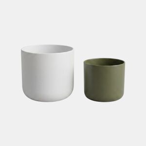 Vaso LISO 12,4cm cores sortidas branco e verde by Conforama, photo 1