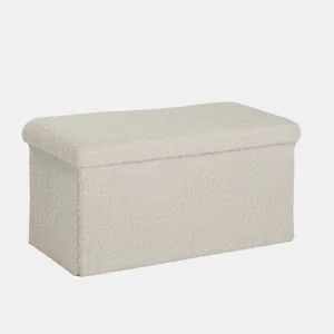 Baú dobrável TEDDY 38x38x76cm branco da Conforama, fotografia 1