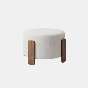 Puff redondo FALCO 50x36cm cor bege by Conforama, photo 1