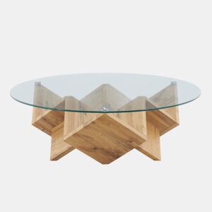 Mesa de centro CIRKO com tampo de vidro by Conforama, photo 1