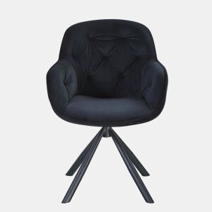 Conjunto de 2 cadeiras SILVIA cor preto by Conforama, photo 1
