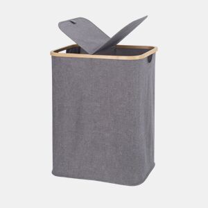 Cesto de roupa ECI em bambu e tecido 67x54x34cm cinza by Conforama, photo 1