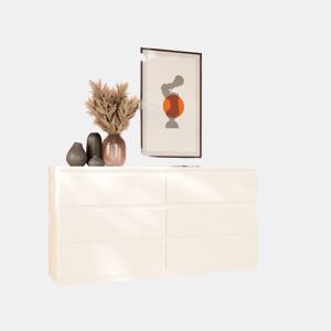 Cômoda 6 gavetas NEVADA II branco mate by Conforama, photo 1