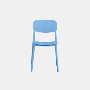 Cadeira de cozinha LAIA fixa PP azul claro by Conforama, photo 1