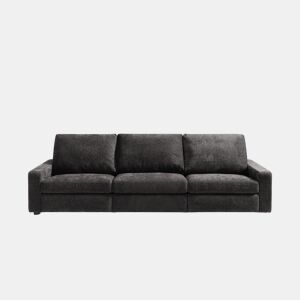 Sofá relax elétrico XL GOPER 4 lugares cor cinza escuro da Conforama, fotografia 1