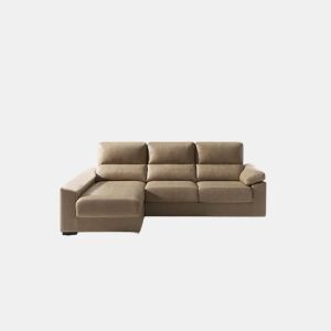 Chaise longue 4 lugares BEA lado esquerdo cor visón by Conforama, photo 1