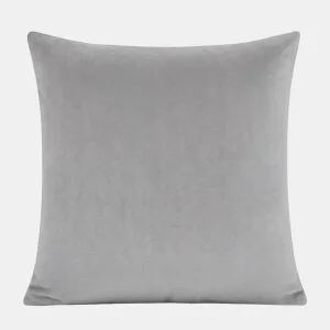 Almofada de veludo VELOUR 45x45cm cinzento claro by Conforama, photo 1