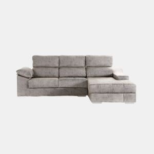 Chaise longue DANIELA II dereita 4 lugares cinza by Conforama, photo 1