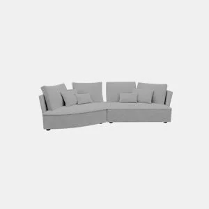 Chaise longue LUGANO esquerda 4 lugares tecido 1 cor cinza by Conforama, photo 1