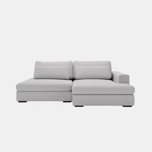 Chaise longue com cama PASSION dereita 3 lugares cinza claro by Conforama, photo 1