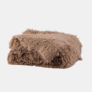 Manta NEW LUXURY poliéster 160x220cm cor taupe by Conforama, photo 1