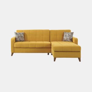 Chaise longue com cama LIKA reversível 4 lugares amarelo by Conforama, photo 1